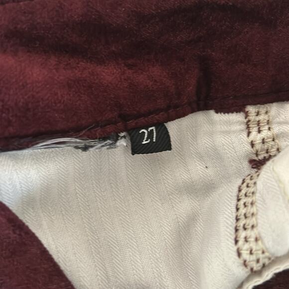 7 For All Mankind High-Waisted Skinny in Velvet Cabernet - Picture 12 of 14